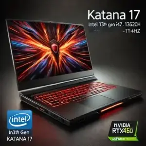 gaming laptop under 1 lakh (MSI Katana 17, Intel 13th Gen. i7-13620H, 44CM FHD 144Hz Gaming Laptop (8GBx2/1TB NVMe SSD/Windows 11 Home/Nvidia GeForce RTX4050, 6GB GDDR6/Black)